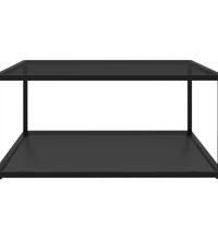 Couchtisch Schwarz 80x80x35 cm Hartglas