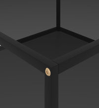 Couchtisch Schwarz 80x80x35 cm Hartglas