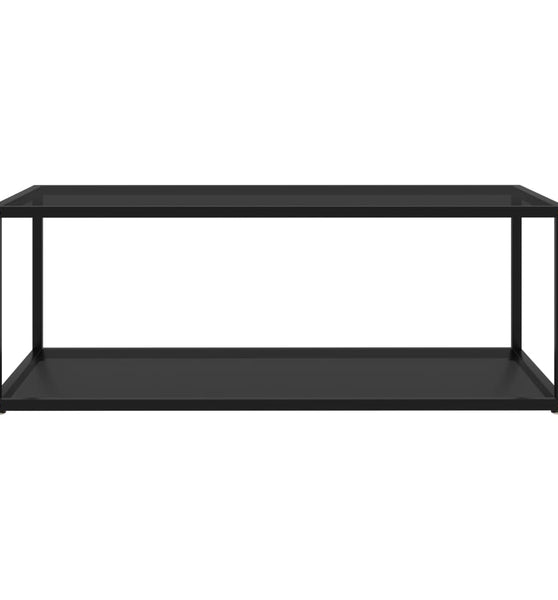 Couchtisch Schwarz 100x50x35 cm Hartglas