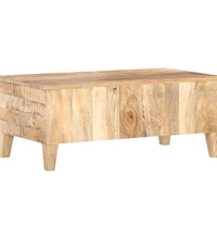 Couchtisch 100x55x40 cm Raues Mangoholz