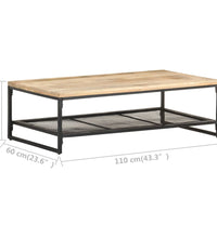 Couchtisch 110x60x35 cm Mango Massivholz