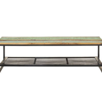 Couchtisch 110x60x35 cm Recyceltes Massivholz