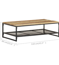 Couchtisch 110x60x35 cm Recyceltes Massivholz