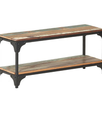Couchtisch 90x30x40 cm Recyceltes Massivholz