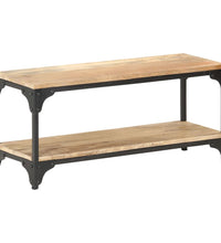 Couchtisch 90x30x40 cm Massivholz Mango