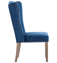 Esszimmerstühle 4 Stk. Blau Samt