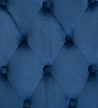 Esszimmerstühle 4 Stk. Blau Samt