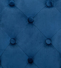 Esszimmerstühle 4 Stk. Blau Samt