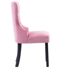 Esszimmerstühle 4 Stk. Rosa Samt