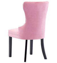 Esszimmerstühle 4 Stk. Rosa Samt