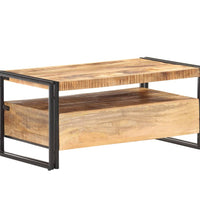 Couchtisch 100x55x45 cm Raues Mangoholz