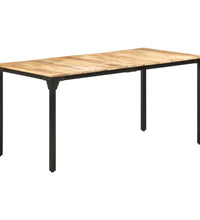 Esstisch 160x80x76 cm Raues Mangoholz