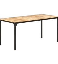 Esstisch 160x80x76 cm Raues Mangoholz