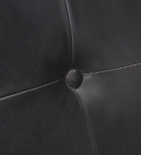 Freischwinger 2 Stk. Schwarz Echtleder