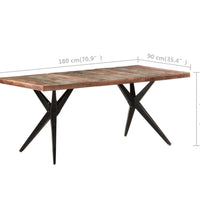 Esstisch 180x90x76 cm Altholz Massiv