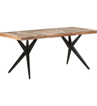 Esstisch 180x90x76 cm Altholz Massiv