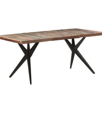 Esstisch 180x90x76 cm Altholz Massiv