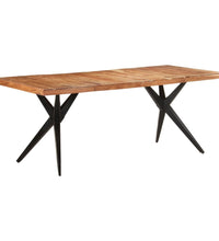 Esstisch 200x90x76 cm Akazie Massivholz