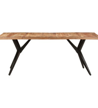 Esstisch 200x90x76 cm Akazie Massivholz