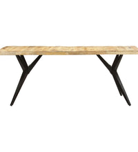 Esstisch 200x90x76 cm Raues Mangoholz
