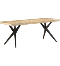 Esstisch 200x90x76 cm Raues Mangoholz
