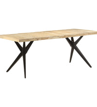 Esstisch 200x90x76 cm Raues Mangoholz