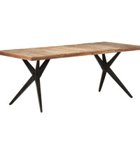 Esstisch 200x90x76 cm Altholz Massiv