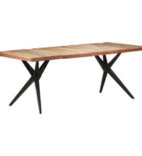 Esstisch 200x90x76 cm Altholz Massiv