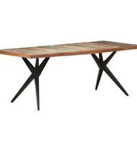 Esstisch 200x90x76 cm Altholz Massiv