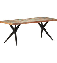 Esstisch 200x90x76 cm Altholz Massiv