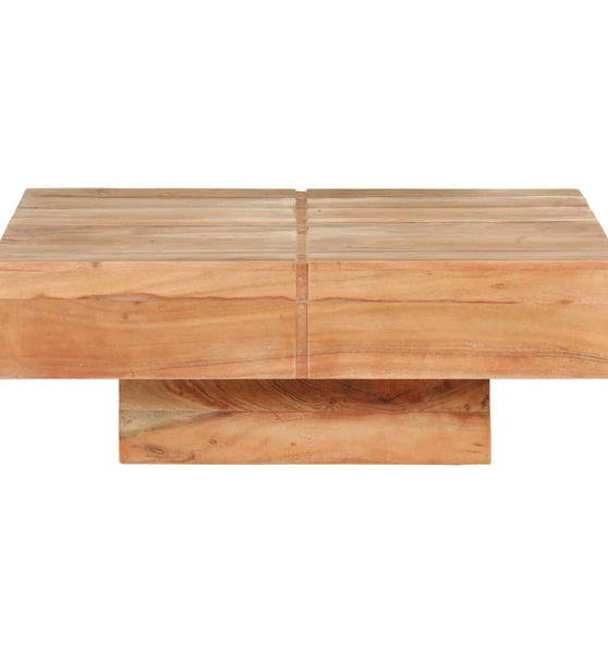 Couchtisch 80x80x28 cm Massivholz Akazie