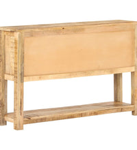 Sideboard 120x30x76 cm Raues Mangoholz