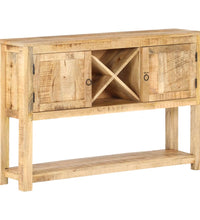 Sideboard 120x30x76 cm Raues Mangoholz