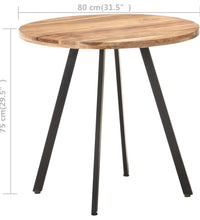 Esstisch 80 cm Massivholz Akazie