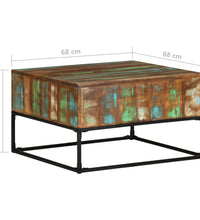 Couchtisch 68x68x41 cm Massives Altholz