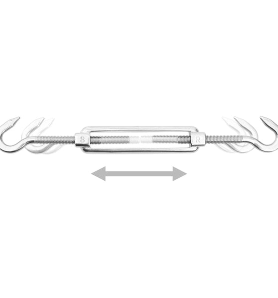 6-tlg. Sonnensegel-Befestigungsset Edelstahl