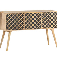 Sideboard 118x35x75 cm Massivholz Mango