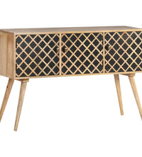 Sideboard 118x35x75 cm Massivholz Mango