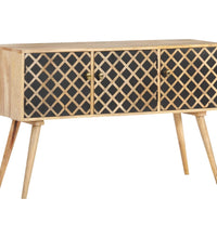 Sideboard 118x35x75 cm Massivholz Mango