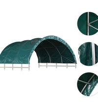 Weidezelt PVC 3,7x3,7 m Grün