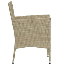 Garten-Essstühle 4 Stk. Poly Rattan Beige