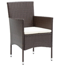 Garten-Essstühle 4 Stk. Poly Rattan Braun