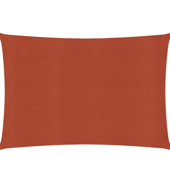 Sonnensegel 160 g/m² Terracotta-Rot 2,5x3,5 m HDPE