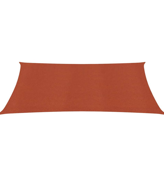 Sonnensegel 160 g/m² Terracotta-Rot 2,5x3,5 m HDPE