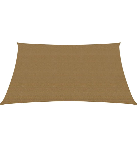 Sonnensegel 160 g/m² Taupe 2,5x2,5 m HDPE