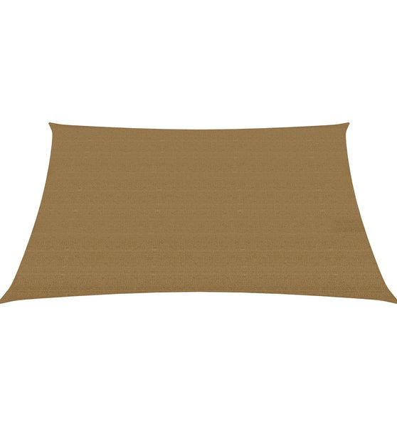 Sonnensegel 160 g/m² Taupe 3x3 m HDPE