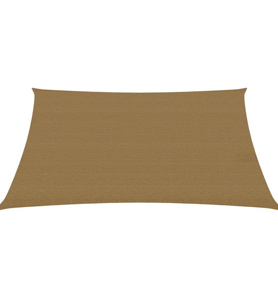 Sonnensegel 160 g/m² Taupe 2x3,5 m HDPE