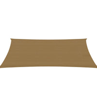 Sonnensegel 160 g/m² Taupe 2x4 m HDPE