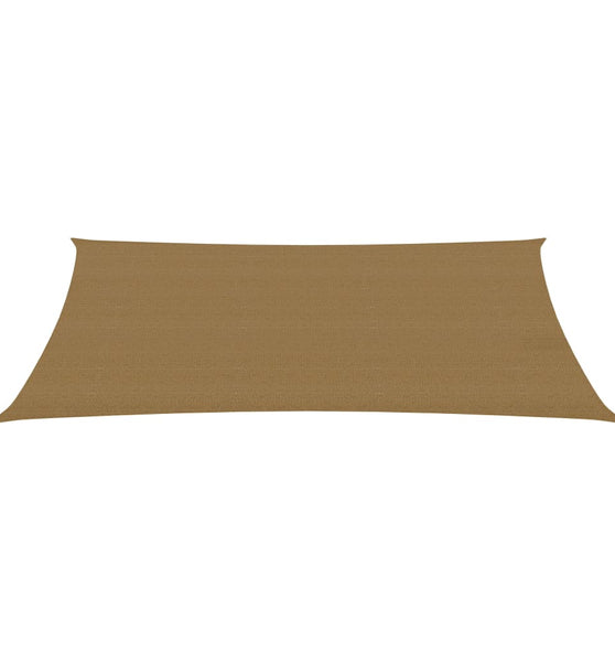 Sonnensegel 160 g/m² Taupe 2x4 m HDPE