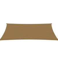 Sonnensegel 160 g/m² Taupe 2x5 m HDPE